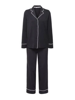 ESPRIT Casual Pyjama, Durchgeknöpft -CALIDA-Shop Esprit Casual Durchgeknoepfter Pyjama schwarz 992ER1Y322 001 3