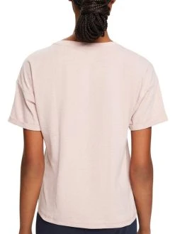 ESPRIT Casual Bündchen-Pyjama -CALIDA-Shop Esprit Casual Set Kurzam Shirt und Buendchenhose hellrosa 992ER1Y31905 SET 682 2