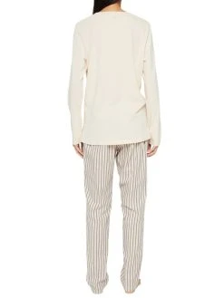 ESPRIT Geva Pyjama, Lang -CALIDA-Shop Esprit Geva Pyjama lang beige 091EF1Y318 242 1631523063