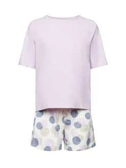 ESPRIT Seasonal Print Kurz-Pyjama -CALIDA-Shop Esprit Seasonal Print Kurz Pyjama violett 033ER1Y319 507 2