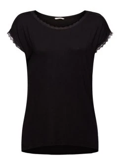 ESPRIT Soft Stripes Kurzarm-Shirt 7 ESPRIT Soft Stripes Kurzarm-Shirt -CALIDA-Shop Esprit Soft Stripes Kurzarm Shirt schwarz 991EF1Y318 001 1628084737