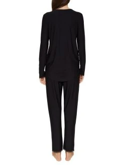 ESPRIT Soft Stripes Durchgeknöpfter Pyjama 6 ESPRIT Soft Stripes Durchgeknöpfter Pyjama -CALIDA-Shop Esprit Soft Stripes Pyjama lang schwarz 991EF1Y313 001 1628084585