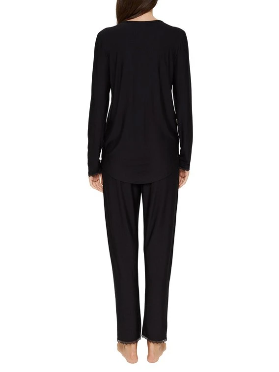 ESPRIT Soft Stripes Durchgeknöpfter Pyjama 4 ESPRIT Soft Stripes Durchgeknöpfter Pyjama – Bild 2