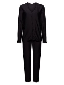 ESPRIT Soft Stripes Durchgeknöpfter Pyjama 7 ESPRIT Soft Stripes Durchgeknöpfter Pyjama -CALIDA-Shop Esprit Soft Stripes Pyjama lang schwarz 991EF1Y313 001 1628084741