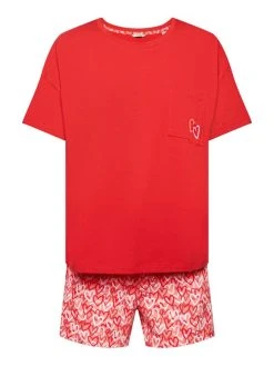 ESPRIT Valentine Kurz-Pyjama 9 ESPRIT Valentine Kurz-Pyjama -CALIDA-Shop Esprit Valentine Kurz Pyjama rot 013ER1Y334 632 3