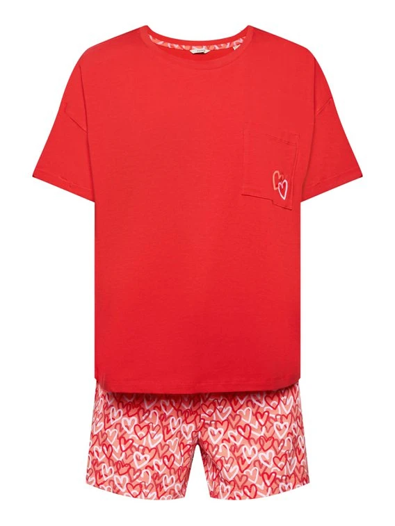 ESPRIT Valentine Kurz-Pyjama 6 ESPRIT Valentine Kurz-Pyjama – Bild 4