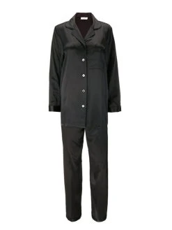 Eva Bitzer Silk Satin Pyjama 9 Eva Bitzer Silk Satin Pyjama -CALIDA-Shop Eva B Bitzer Silk Satin Pyjama schwarz 27318271 99 220812 3
