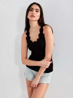 Eva Bitzer Sloane Street Tank-Top Mit Seide -CALIDA-Shop Eva B Bitzer Sloan Street Shirt schwarz 27338232 99 2248 1
