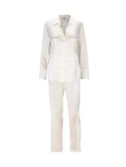 Eva Bitzer Silk Stretch Seiden-Pyjama 7 Eva Bitzer Silk Stretch Seiden-Pyjama -CALIDA-Shop Eva B Bitzer Sloane Street Seidenpyjama champagner 27319271 13 2
