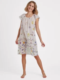 Eva Bitzer Felicitá Kurz-Nachthemd, Länge 95cm 8 Eva Bitzer Felicitá Kurz-Nachthemd, Länge 95cm -CALIDA-Shop Eva Bitzer Felicita Kleid Laenge 95cm weiss 13311079 60 2