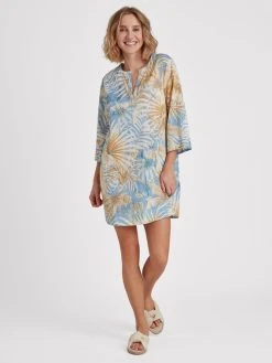 CALIDA-Shop 15 Eva Bitzer Piu Bella Cosa Kleid Mit 3/4-Arm, Länge 95 Cm