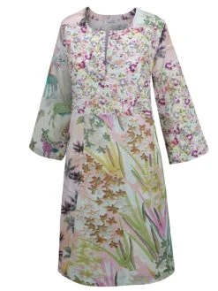 Eva Bitzer Piu Bella Cosa Kleid Mit 3/4-Arm, Länge 95 Cm -CALIDA-Shop Eva Bitzer Piu Bella Cosa Kleid mit 3 4 Arm Laenge 95 cm rosa 13310177 402 2