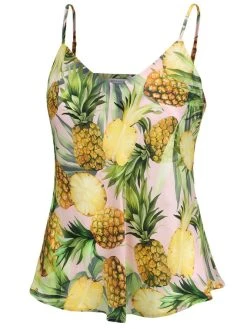 Eva Bitzer Sloane Street Spaghetti-Top Aus Seide 9 Eva Bitzer Sloane Street Spaghetti-Top Aus Seide -CALIDA-Shop Eva Bitzer Sloane Street Spaghetti Top aus Seide gruen gelb 27318213 301 3