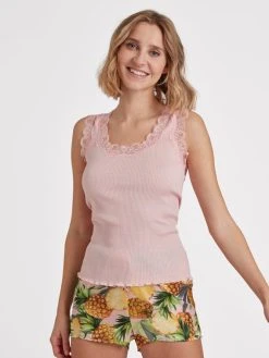 Eva Bitzer Sloane Street Tank-Top Mit Seide -CALIDA-Shop Eva Bitzer Sloane Street Tank Top mit Seide rosa 27338232 01 2