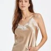 Eva Bitzer Satin Silk With Lace Spaghetti-Top Aus Seide