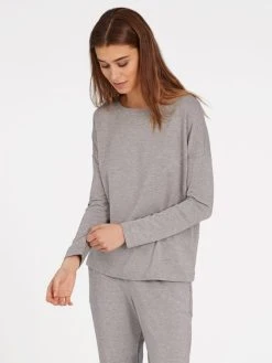 HANRO Balance Langarm-Shirt -CALIDA-Shop Hanro Balance Langarm Shirt grau 078554 1676 1628499666