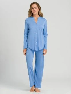 HANRO Cotton Deluxe Pyjama, Geknöpft