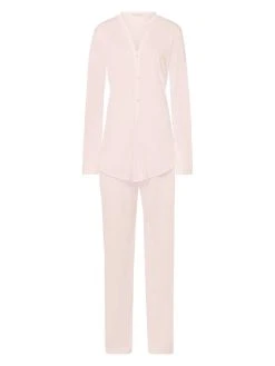 HANRO Cotton Deluxe Pyjama, Geknöpft -CALIDA-Shop Hanro Cotton Deluxe Pyjama geknoepft hellrosa 077956 1334 3