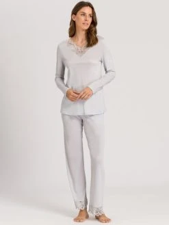 HANRO Mae Damen-Pyjama Mit Spitze