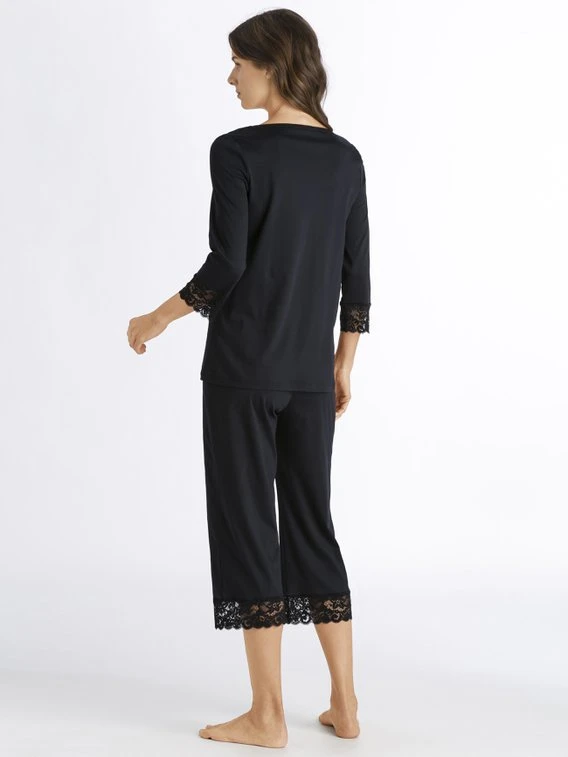 HANRO Moments Capri-Pyjama Mit Spitze 4 HANRO Moments Capri-Pyjama Mit Spitze – Bild 2