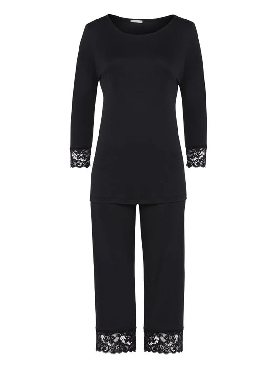 HANRO Moments Capri-Pyjama Mit Spitze 5 HANRO Moments Capri-Pyjama Mit Spitze – Bild 3