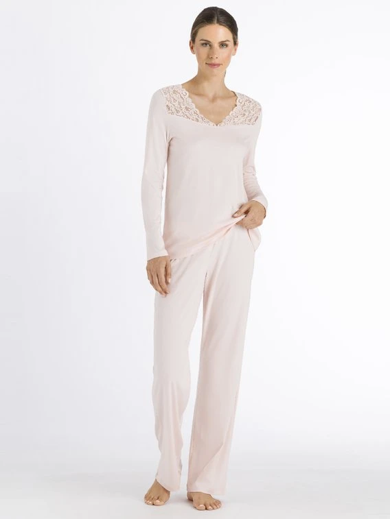 HANRO Moments Pyjama Mit Spitze 3 HANRO Moments Pyjama Mit Spitze