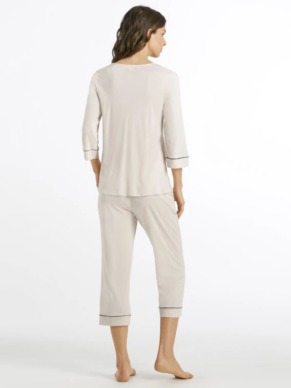 HANRO Natural Comfort 3/4-Pyjama 4 HANRO Natural Comfort 3/4-Pyjama – Bild 2