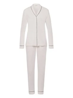 HANRO Natural Comfort Pyjama Lang, Durchgeknöpft 12 HANRO Natural Comfort Pyjama Lang, Durchgeknöpft -CALIDA-Shop Hanro Natural Comfort Pyjama lang durchgeknoepft weiss 077966 1809 4
