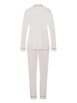 HANRO Natural Comfort Pyjama Lang, Durchgeknöpft 13 HANRO Natural Comfort Pyjama Lang, Durchgeknöpft -CALIDA-Shop Hanro Natural Comfort Pyjama lang durchgeknoepft weiss 077966 1809 5