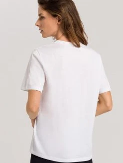 HANRO Natural Shirt Kurzarm-Shirt -CALIDA-Shop Hanro Natural Shirt Kurzarm Shirt weiss 078662 0101 1