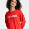 Juvia Deauville Sweatshirt 2 Juvia Deauville Sweatshirt -CALIDA-Shop JUVIA Deauville Sweatshirt rot 820 18 060 541