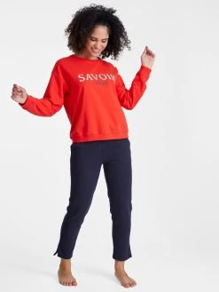 Juvia Deauville Sweatshirt 7 Juvia Deauville Sweatshirt -CALIDA-Shop JUVIA Deauville Sweatshirt rot 820 18 060 541 2