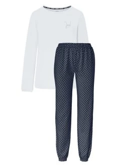 JOOP! Easy Leisure Bündchen-Pyjama 9 JOOP! Easy Leisure Bündchen-Pyjama -CALIDA-Shop Joop Easy Leisure Buendchen Pyjama blau 64400303 SET 246