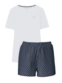 JOOP! Easy Leisure Kurz-Pyjama -CALIDA-Shop Joop Easy Leisure Kurz Pyjama weiss 64400202 SET 300 2