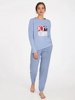 JOOP! Easy Leisure Langarm-Shirt Mit Logo-Print -CALIDA-Shop Joop Easy Leisure Langarm Shirt blau 642048 225 1626349393