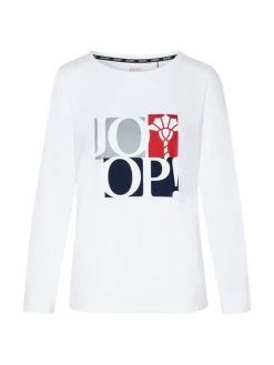 JOOP! Easy Leisure Langarm-Shirt Mit Logo-Print 9 JOOP! Easy Leisure Langarm-Shirt Mit Logo-Print -CALIDA-Shop Joop Easy Leisure Langarm Shirt mit Logo Print weiss 642048 300 3