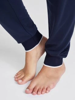 JOOP! Sporty Elegance Lounge-Pants Mit Bündchen -CALIDA-Shop Joop Sporty Elegance Lounge Hose blau 644070 246 5