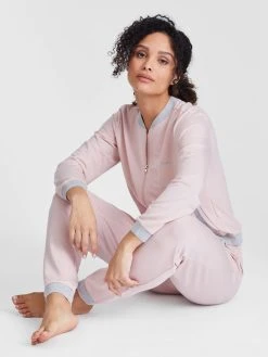 JOOP! Sporty Elegance Lounge-Pants Mit Bündchen -CALIDA-Shop Joop Sporty Elegance Lounge Hose rosa 644070 651 3