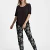 LASCANA Blossom Dreams Langarm-Pyjama -CALIDA-Shop Lascana Blossom Dreams Langarm Pyjama schwarz AK 33 46 BLACK AOP