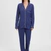 LASCANA Nightwear Pyjama, Durchgeknöpft 1 LASCANA Nightwear Pyjama, Durchgeknöpft -CALIDA-Shop Lascana Nightwear Pyjama durchgeknoepft blau KK 100 42 NAVY
