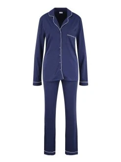 LASCANA Nightwear Pyjama, Durchgeknöpft -CALIDA-Shop Lascana Nightwear Pyjama durchgeknoepft blau KK 100 42 NAVY 4