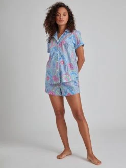 Lauren By Ralph Lauren Classic Wovens Kurz-Pyjama, Durchgeknöpft