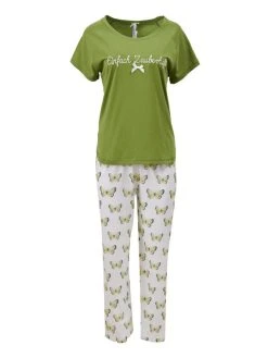 Louis & Louisa Einfach Zauberhaft Capri-Pyjama 7 Louis & Louisa Einfach Zauberhaft Capri-Pyjama -CALIDA-Shop Louis Louisa Einfach Zauberhaft Capri Pyjama gruen 23EZPC GA 2