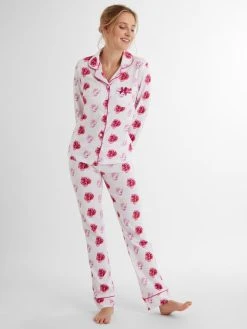 Louis & Louisa Rosarote Träume Pyjama, Durchgeknöpft