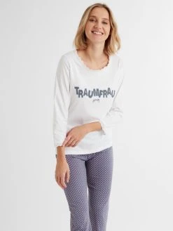 Louis & Louisa Traumfrau Pyjama, Lang -CALIDA-Shop Louis Louisa Traumfrau Lang Pyjama grau 22TFPY WA 3