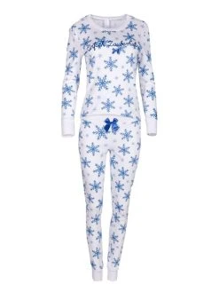 Louis & Louisa Einfach Zauberhaft Bündchen-Pyjama -CALIDA-Shop Louis und Louisa Einfach Zauberhaft Buendchen Pyjama weiss 22EZPB WA 2