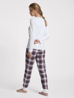 Louis & Louisa Wunderbare Kuschelzeit Bündchen-Pyjama -CALIDA-Shop Louis und Louisa Wunderbare Kuschelzeit Buendchen Pyjama weiss 22WKPB WA 1