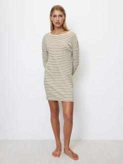 Marc O'Polo Summer Sensation Langarm-Nachthemd -CALIDA-Shop Marc OPolo Summer Sensation Langarm Nachthemd weiss 23Q1W00180 133 2