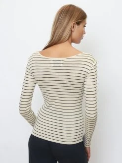 Marc O'Polo Summer Sensation Langarm-Shirt 7 Marc O'Polo Summer Sensation Langarm-Shirt -CALIDA-Shop Marc OPolo Summer Sensation Langarm Shirt weiss 23Q1W00084 E133 1