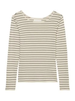 Marc O'Polo Summer Sensation Langarm-Shirt 9 Marc O'Polo Summer Sensation Langarm-Shirt -CALIDA-Shop Marc OPolo Summer Sensation Langarm Shirt weiss 23Q1W00084 E133 3